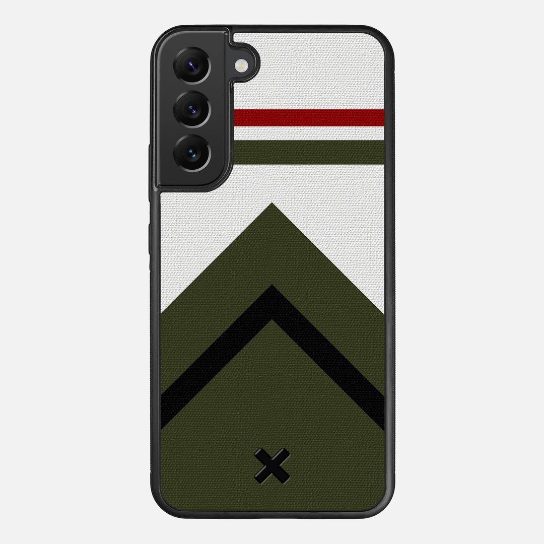 Peak Case for the Samsung Galaxy S22 Plus featuring a UV Printed Cotton Canvas backer with the Keyway X Mark#Phone Model_Galaxy S22 Plus