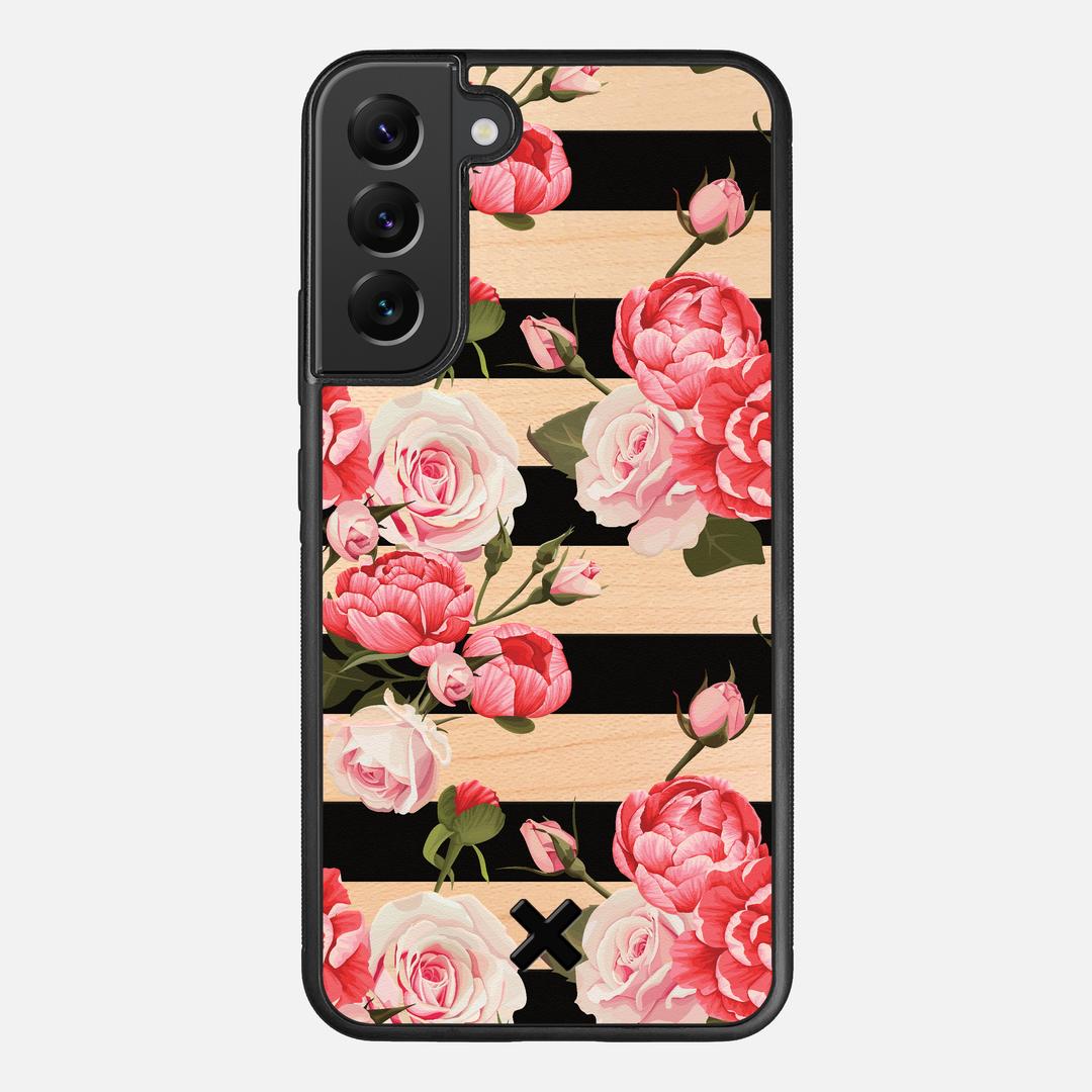 Peony Case for the Samsung Galaxy S22 Plus featuring a UV Printed Maple Wood backer with the Keyway X Mark#Phone Model_Galaxy S22 Plus
