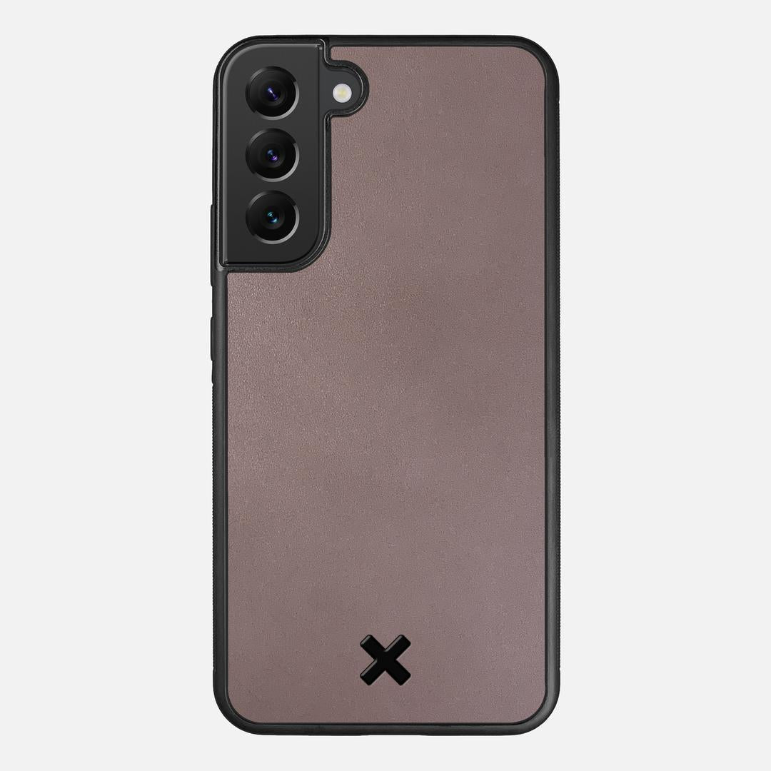 Slate Leather Case for the Samsung Galaxy S22 Plus featuring a Genuine Leather backer with the Keyway X Mark#Phone Model_Galaxy S22 Plus