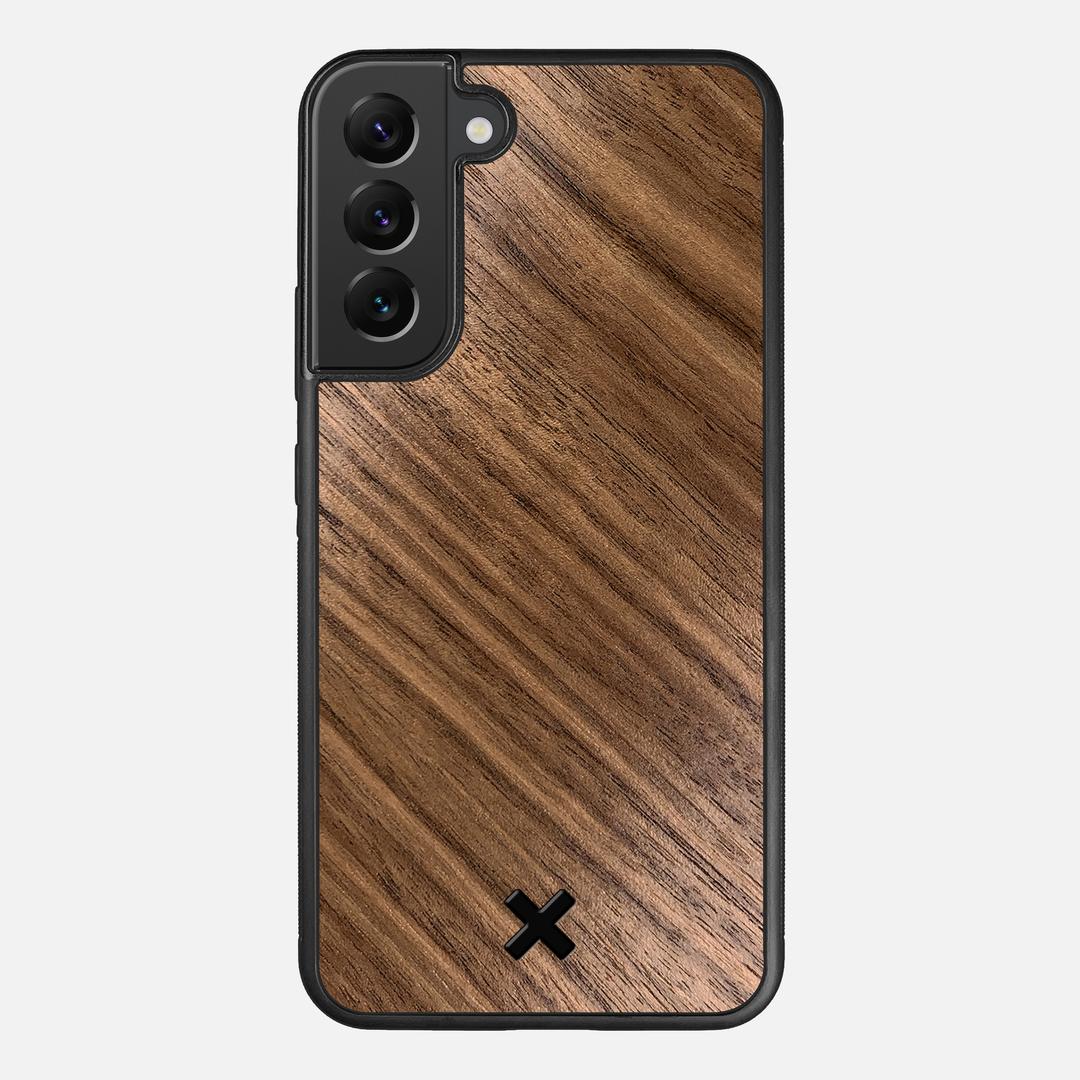 Walnut Pure Case for the Samsung Galaxy S22 Plus featuring a Walnut Wood backer with the Keyway X Mark#Phone Model_Galaxy S22 Plus