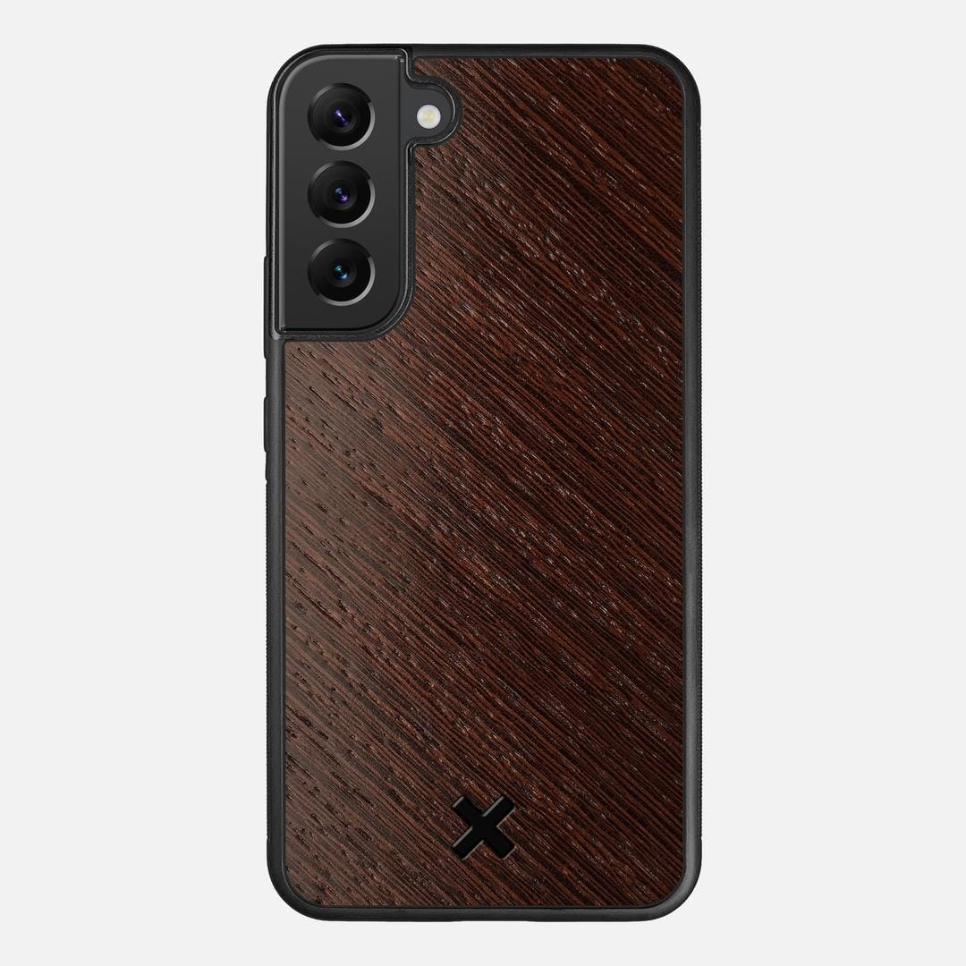 Wenge Pure Case for the Samsung Galaxy S22 Plus featuring a Wenge Wood backer with the Keyway X Mark#Phone Model_Galaxy S22 Plus