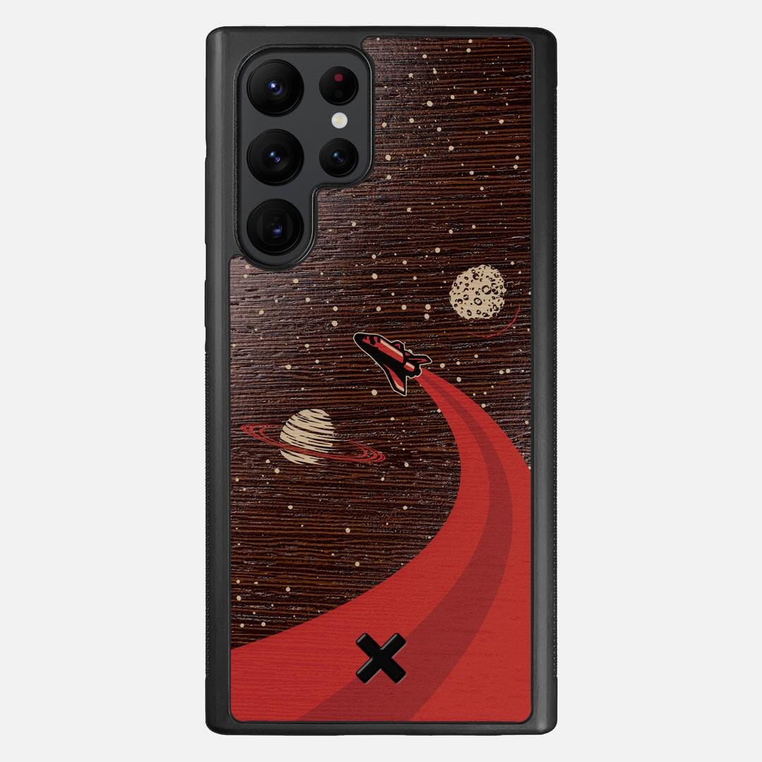 Booster Case for the Samsung Galaxy S22 Ultra featuring a UV Printed Wenge Wood backer with the Keyway X Mark#Phone Model_Galaxy S22 Ultra