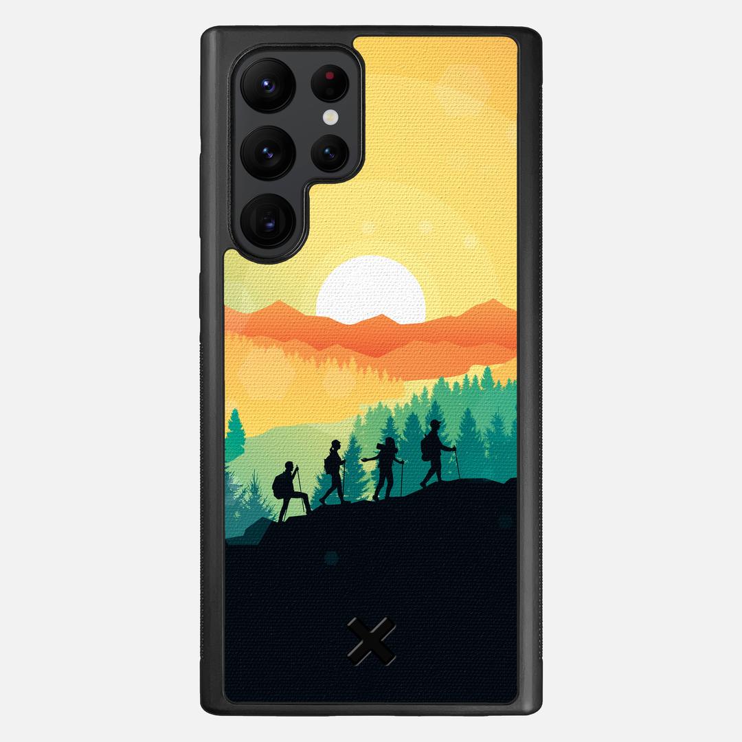 Expedition Case for the Samsung Galaxy S22 Ultra featuring a UV Printed Cotton Canvas backer with the Keyway X Mark#Phone Model_Galaxy S22 Ultra