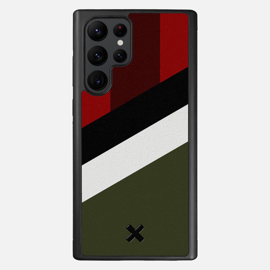 Highland Case for the Samsung Galaxy S22 Ultra featuring a UV Printed Cotton Canvas backer with the Keyway X Mark#Phone Model_Galaxy S22 Ultra