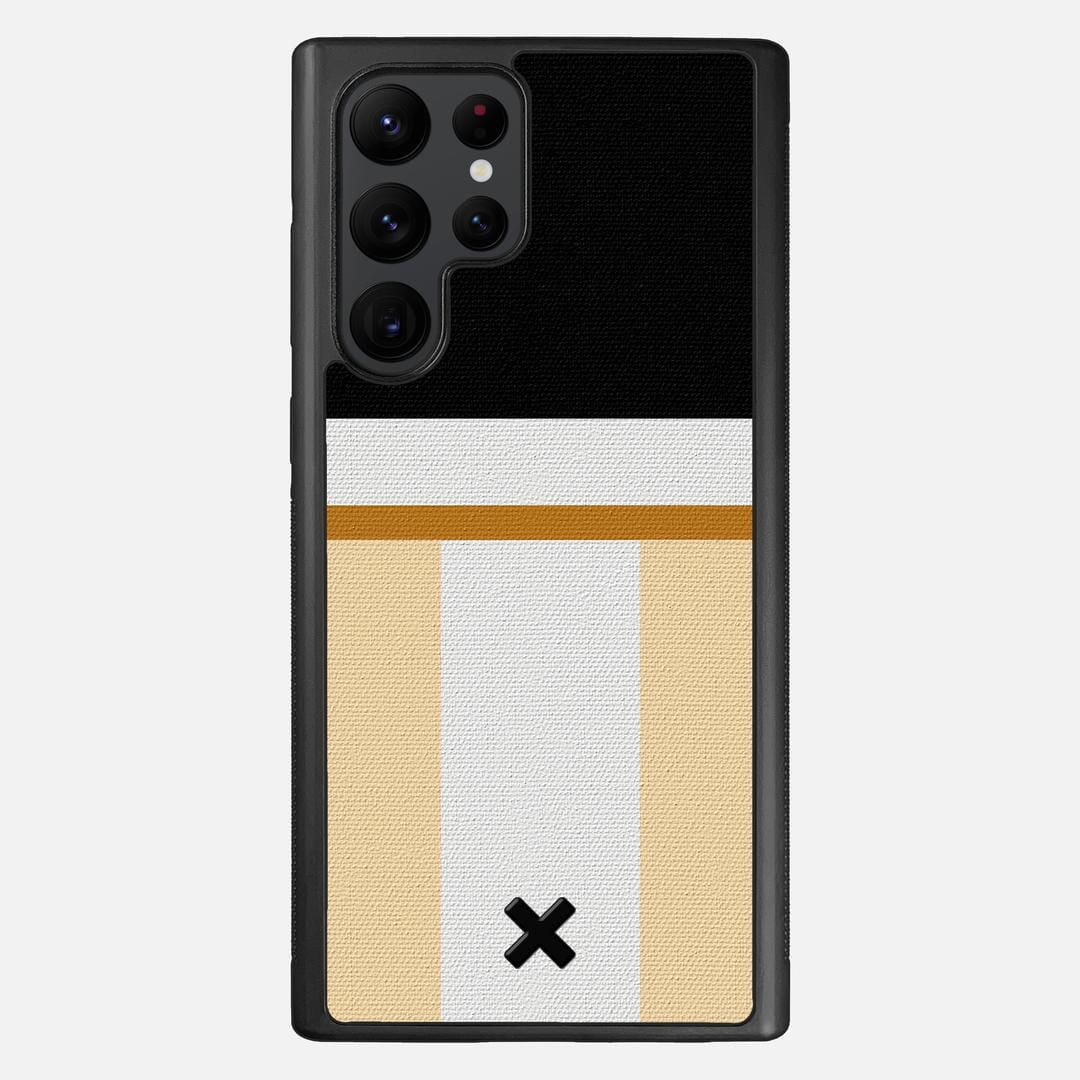 Isle Case for the Samsung Galaxy S22 Ultra featuring a UV Printed Cotton Canvas backer with the Keyway X Mark#Phone Model_Galaxy S22 Ultra