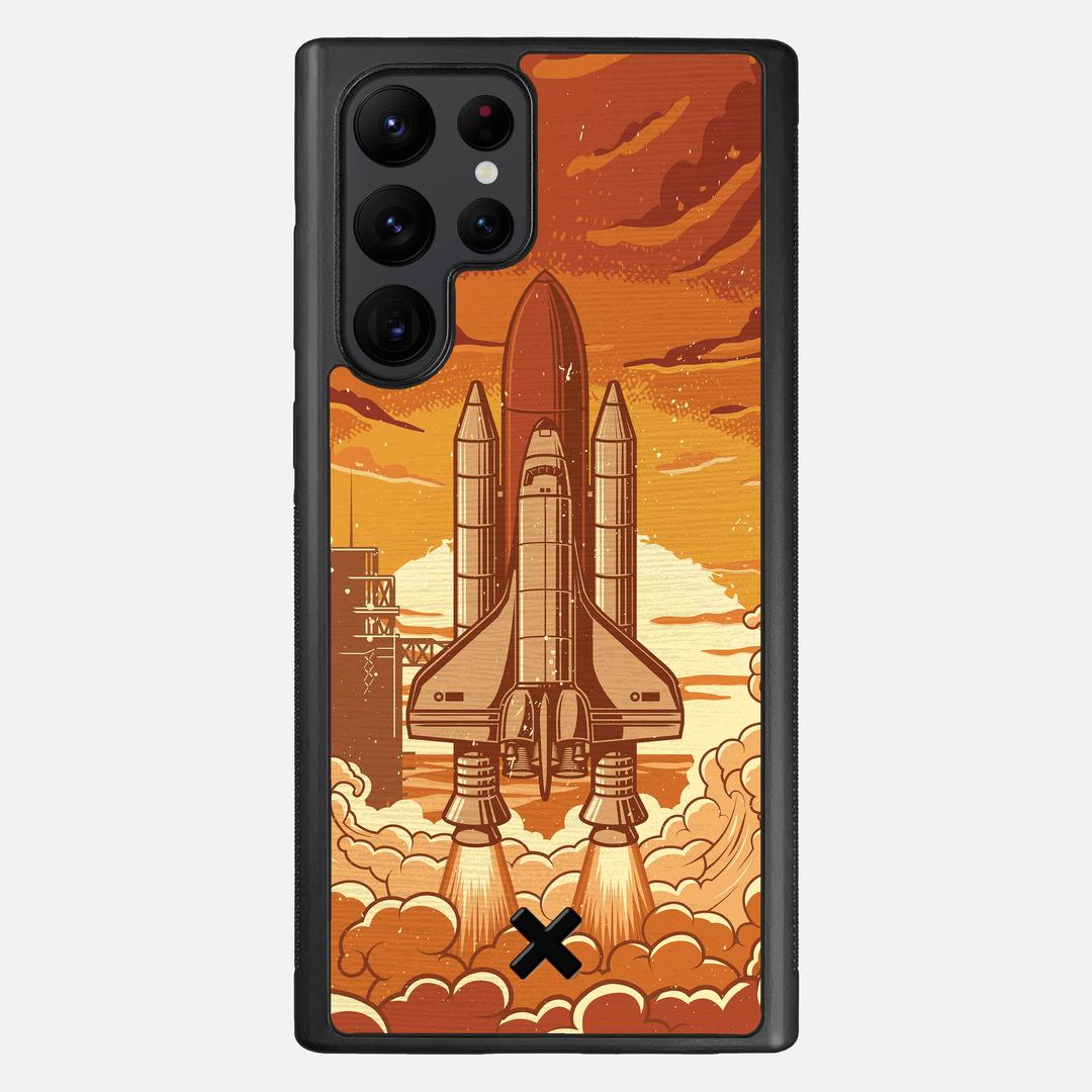 Launch Case for the Samsung Galaxy S22 Ultra featuring a UV Printed Wenge Wood backer with the Keyway X Mark#Phone Model_Galaxy S22 Ultra
