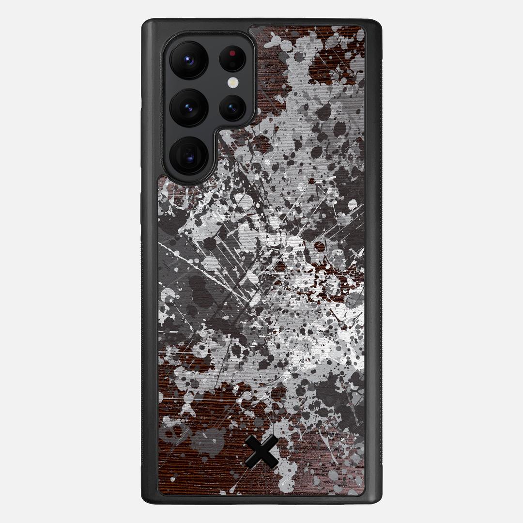 Mono Case for the Samsung Galaxy S22 Ultra featuring a UV Printed Wenge Wood backer with the Keyway X Mark#Phone Model_Galaxy S22 Ultra