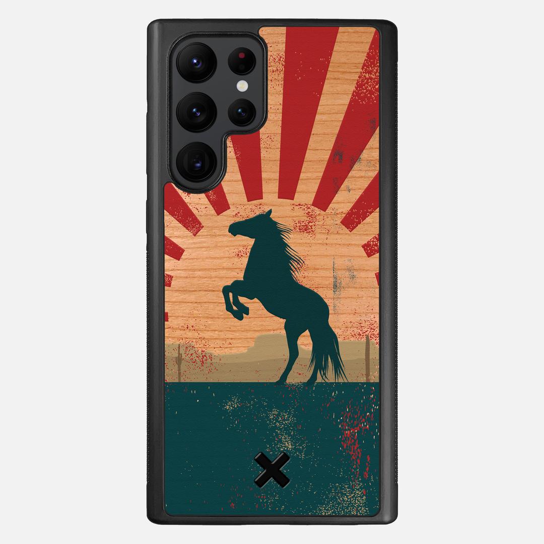 Mustang Case for the Samsung Galaxy S22 Ultra featuring a UV Printed Cherry Wood backer with the Keyway X Mark#Phone Model_Galaxy S22 Ultra