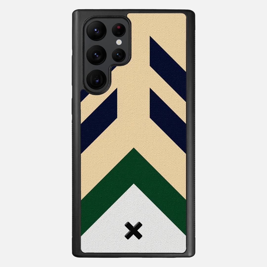Passage Case for the Samsung Galaxy S22 Ultra featuring a UV Printed Cotton Canvas backer with the Keyway X Mark#Phone Model_Galaxy S22 Ultra