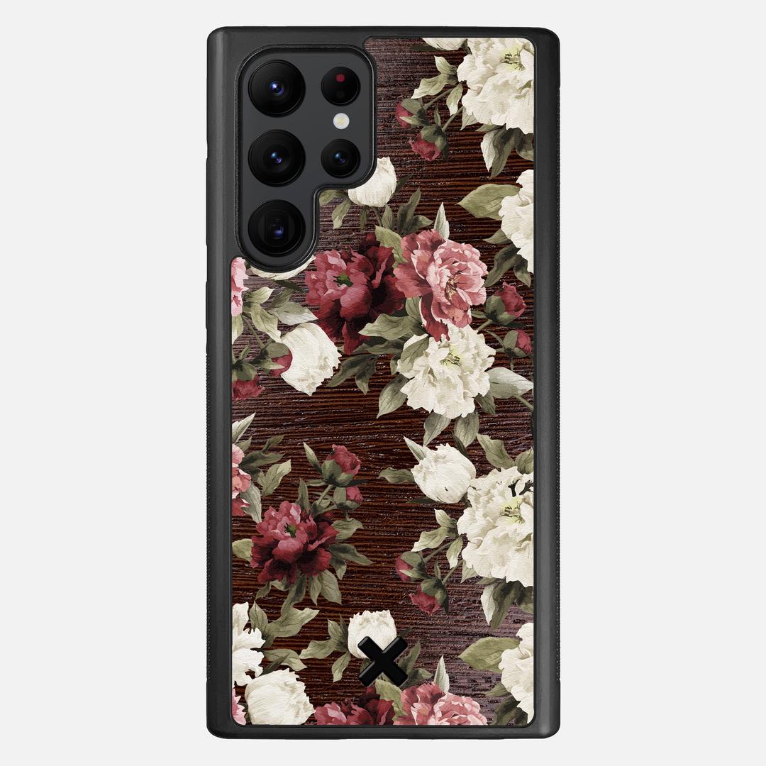 Rose Case for the Samsung Galaxy S22 Ultra featuring a UV Printed Wenge Wood backer with the Keyway X Mark#Phone Model_Galaxy S22 Ultra