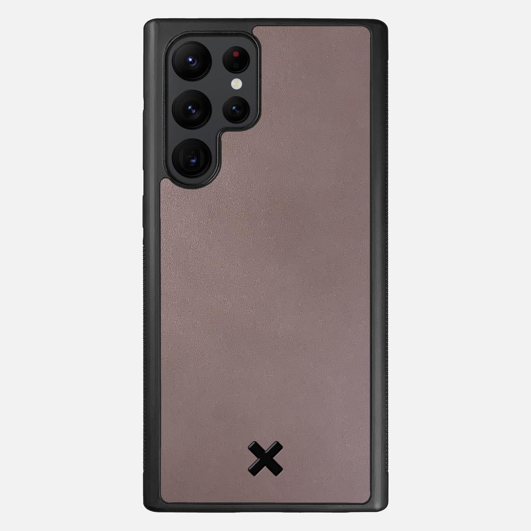 Slate Leather Case for the Samsung Galaxy S22 Ultra featuring a Genuine Leather backer with the Keyway X Mark#Phone Model_Galaxy S22 Ultra