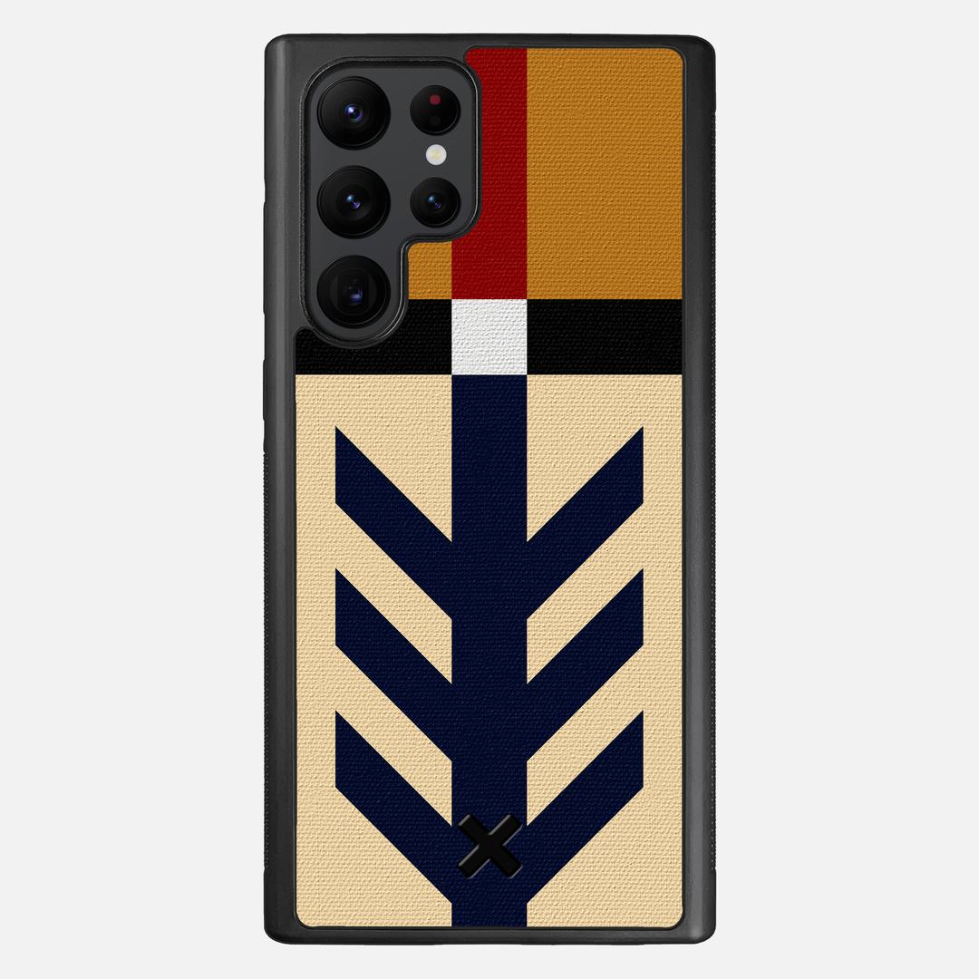 Trail Case for the Samsung Galaxy S22 Ultra featuring a UV Printed Cotton Canvas backer with the Keyway X Mark#Phone Model_Galaxy S22 Ultra