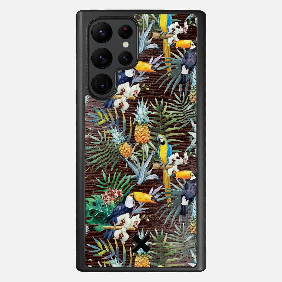 Tropic Case for the Samsung Galaxy S22 Ultra featuring a UV Printed and Wenge Wood backer with the Keyway X Mark#Phone Model_Galaxy S22 Ultra