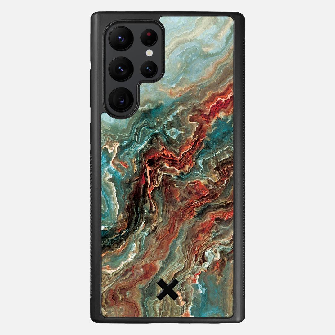 Verona Case for the Samsung Galaxy S22 Ultra featuring a UV Printed Wenge Wood backer with the Keyway X Mark#Phone Model_Galaxy S22 Ultra