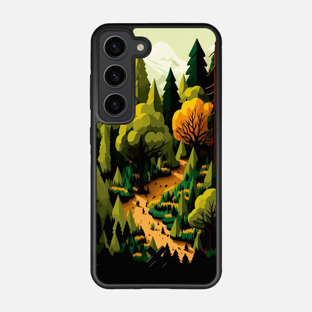 Evergreen Case for the Samsung Galaxy S23 featuring a UV Printed Cotton Canvas backer with the Keyway X Mark#Phone Model_Galaxy S23