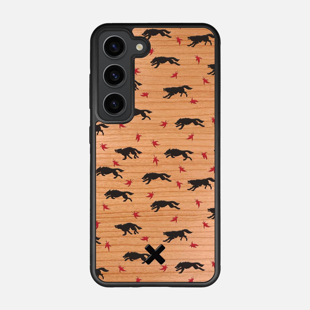 Lupine Case for the Samsung Galaxy S23 featuring a UV Printed Cherry Wood backer with the Keyway X Mark#Phone Model_Galaxy S23