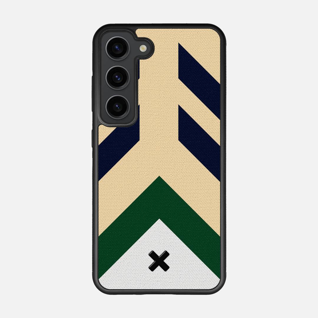 Passage Case for the Samsung Galaxy S23 featuring a UV Printed Cotton Canvas backer with the Keyway X Mark#Phone Model_Galaxy S23