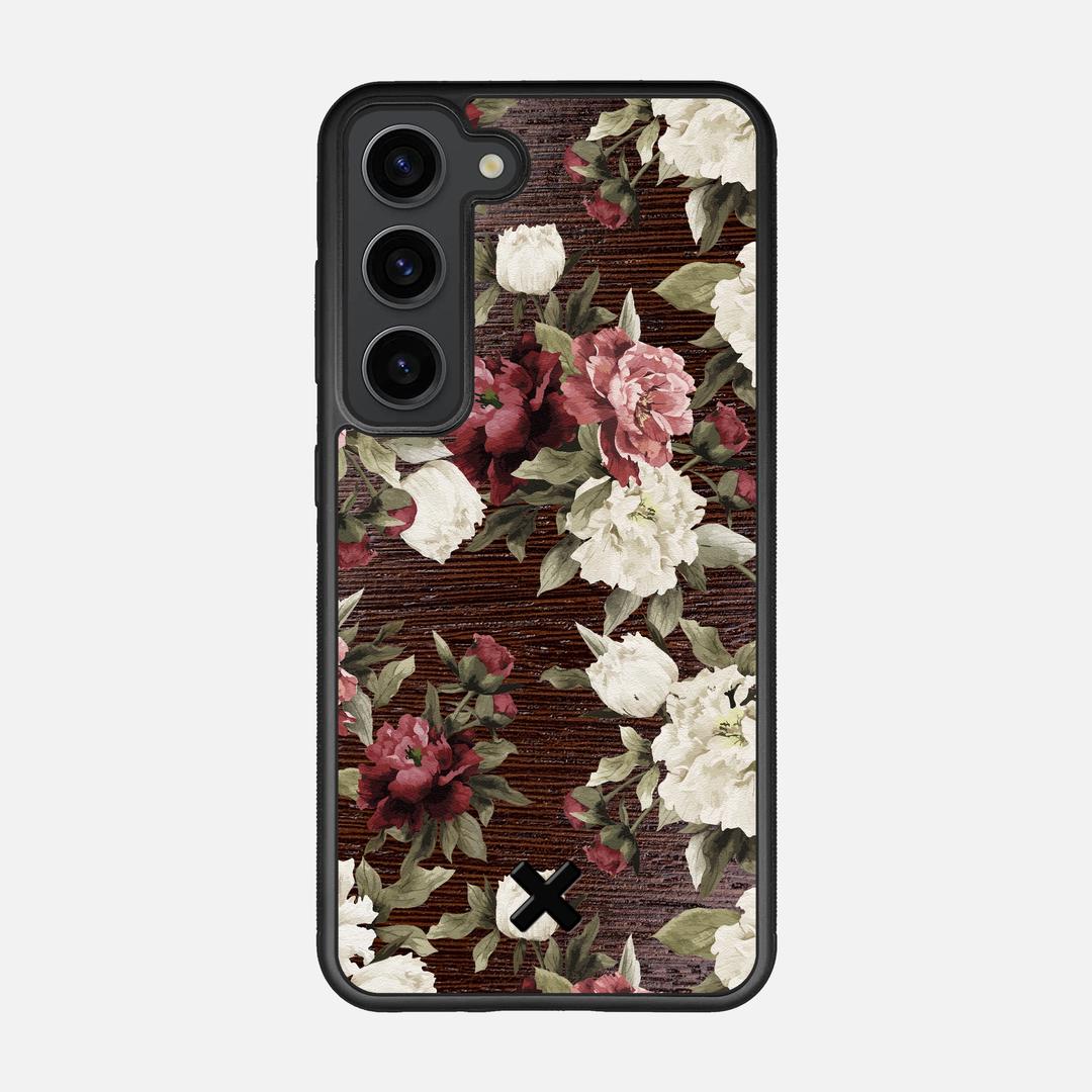 Rose Case for the Samsung Galaxy S23 featuring a UV Printed Wenge Wood backer with the Keyway X Mark#Phone Model_Galaxy S23