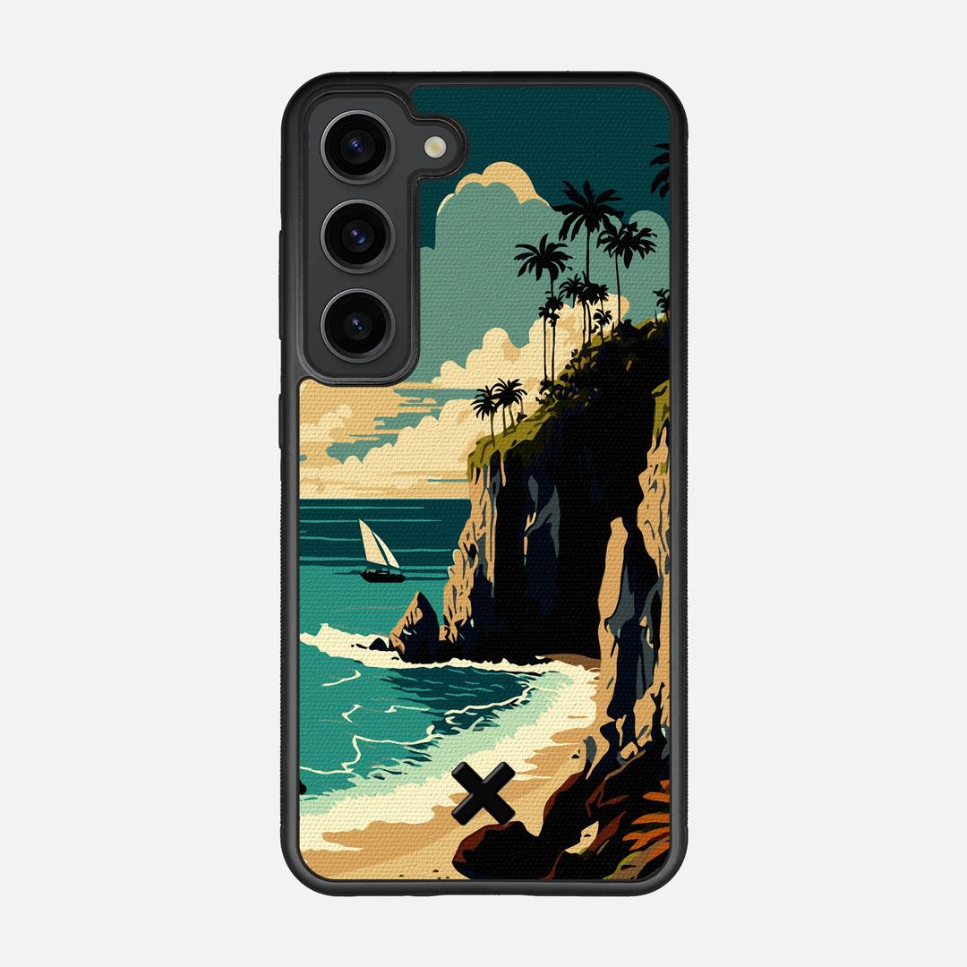 Seaside Case for the Samsung Galaxy S23 featuring a UV Printed Cotton Canvas backer with the Keyway X Mark#Phone Model_Galaxy S23