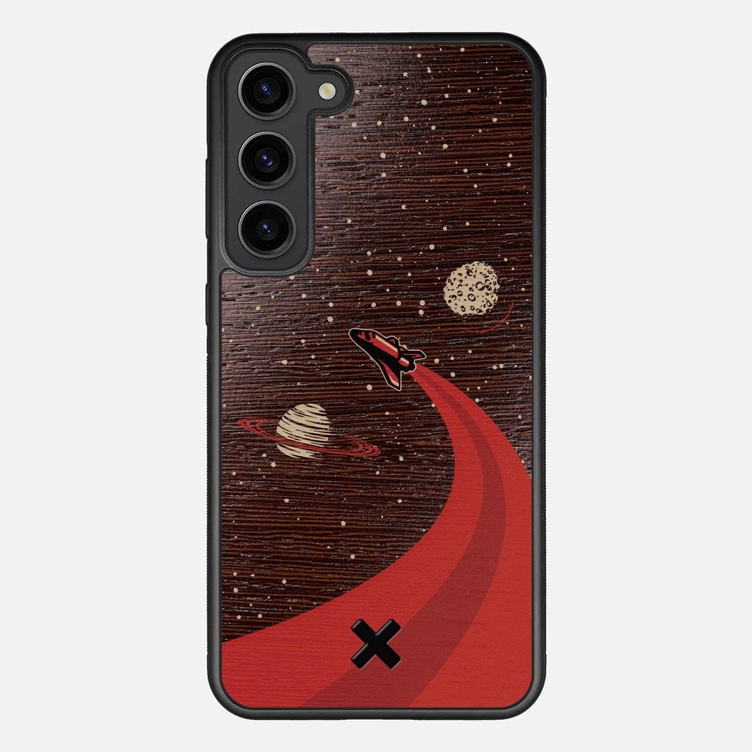 Booster Case for the Samsung Galaxy S23 Plus featuring a UV Printed Wenge Wood backer with the Keyway X Mark#Phone Model_Galaxy S23 Plus