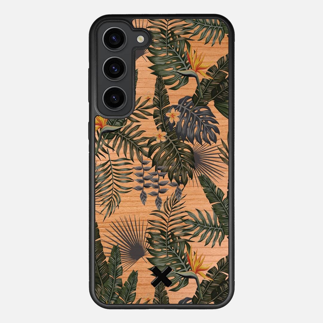 Flora Case for the Samsung Galaxy S23 Plus featuring a UV Printed Cherry Wood backer with the Keyway X Mark#Phone Model_Galaxy S23 Plus