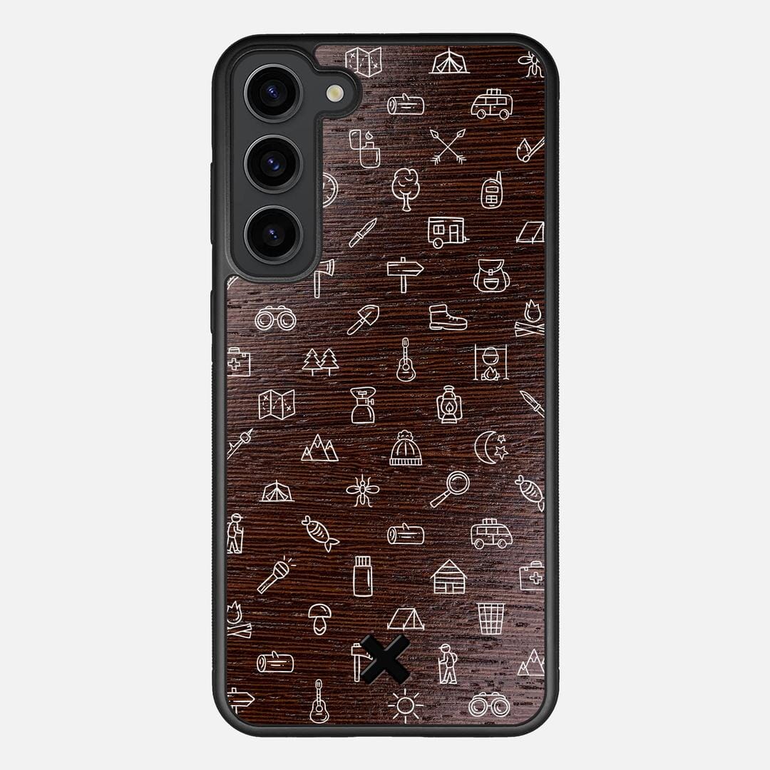 Gear Case for the Samsung Galaxy S23 Plus featuring a UV Printed Wenge Wood backer with the Keyway X Mark#Phone Model_Galaxy S23 Plus