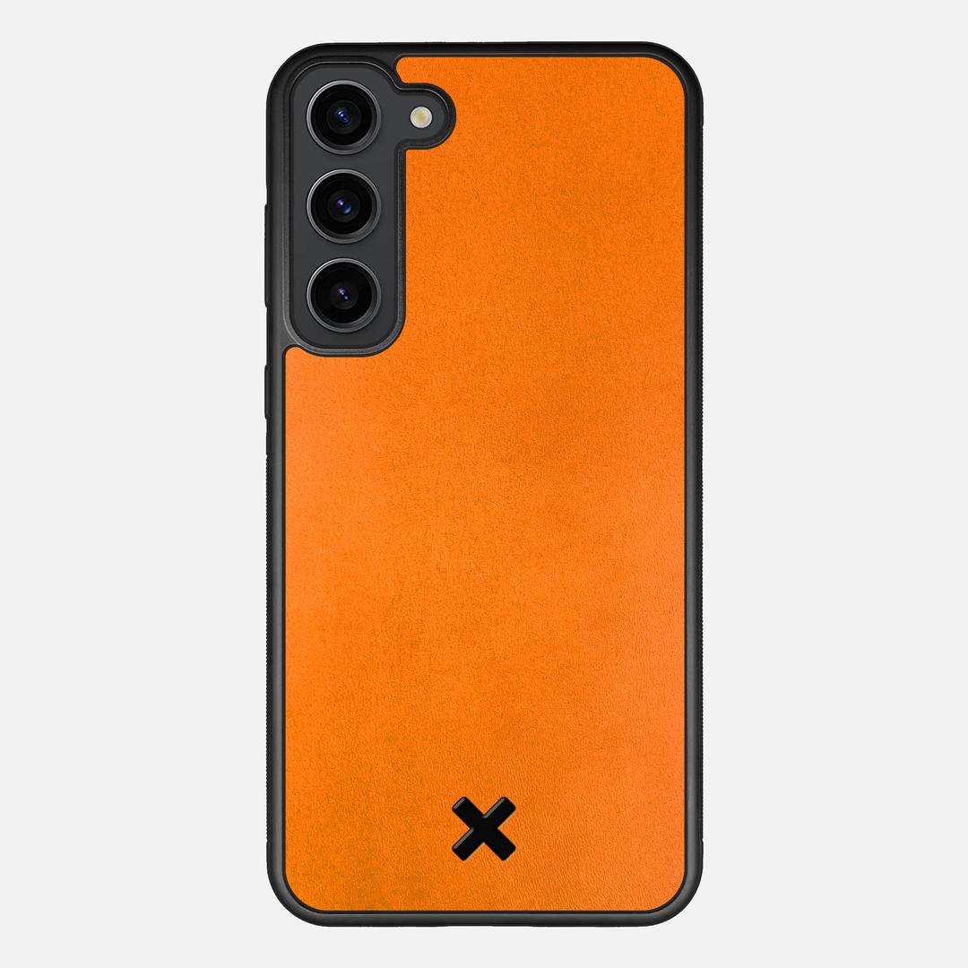 Honey Leather Case for the Samsung Galaxy S23 Plus featuring a Genuine Leather backer with the Keyway X Mark#Phone Model_Galaxy S23 Plus