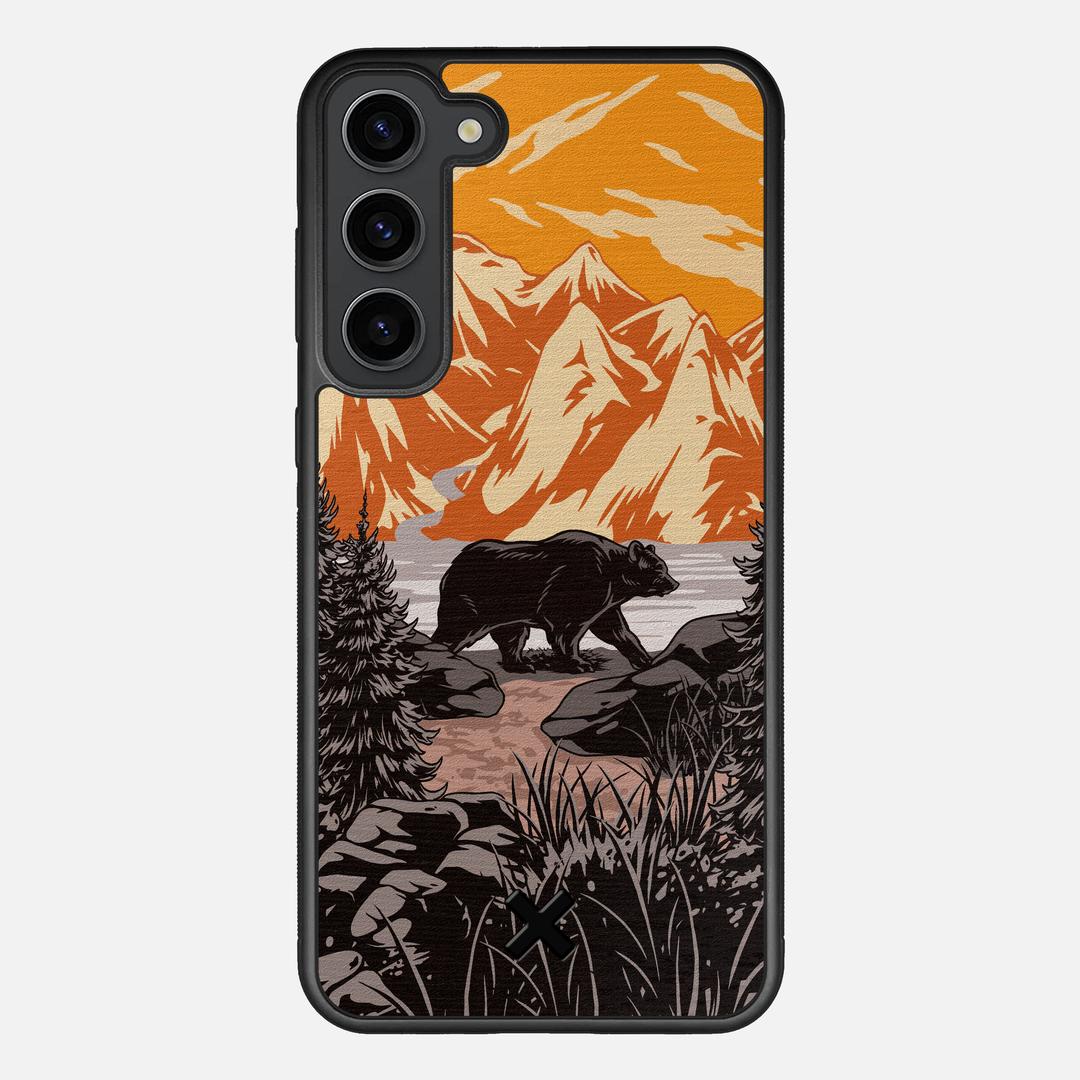 Kodiak Case for the Samsung Galaxy S23 Plus featuring a UV Printed Wenge Wood backer with the Keyway X Mark#Phone Model_Galaxy S23 Plus