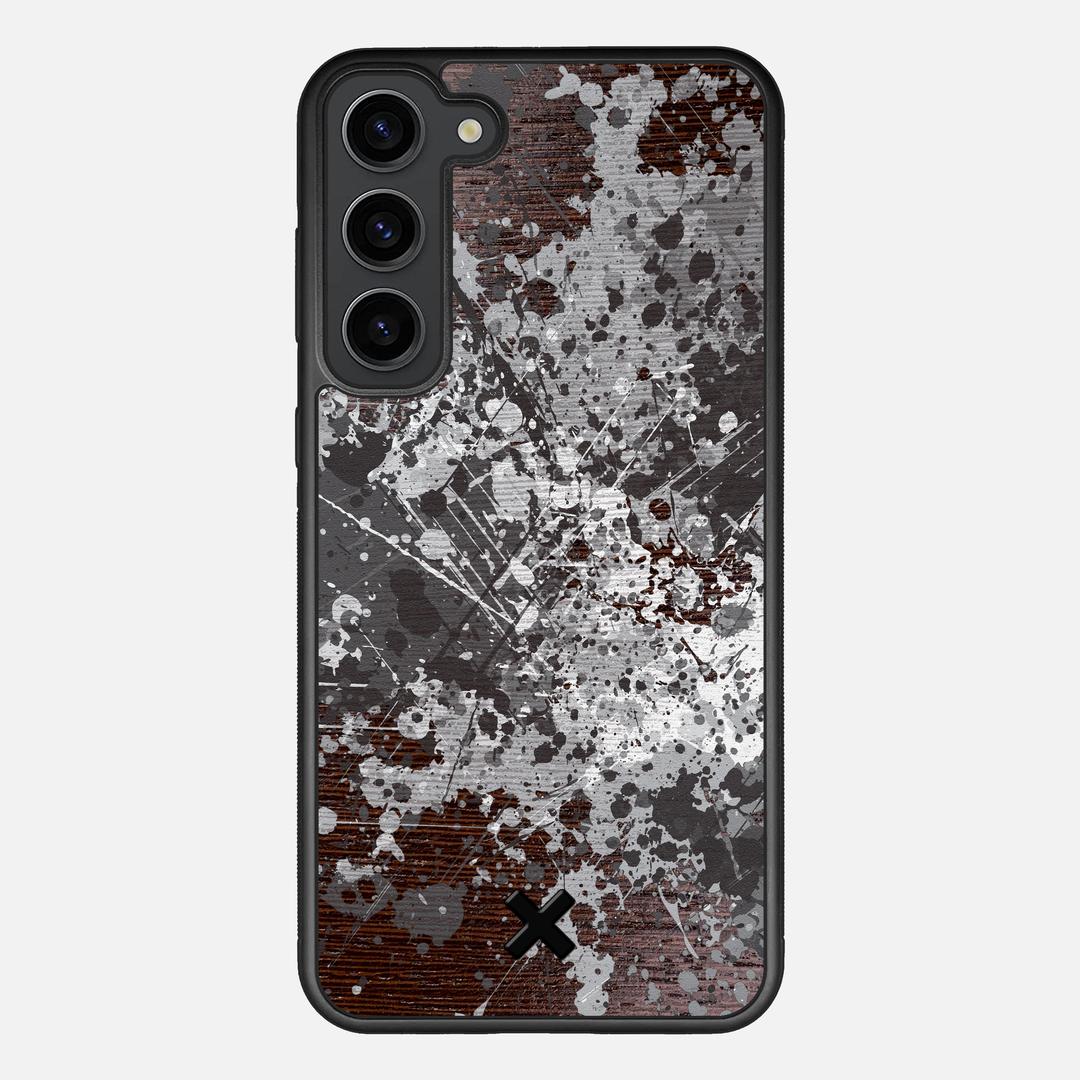 Mono Case for the Samsung Galaxy S23 Plus featuring a UV Printed Wenge Wood backer with the Keyway X Mark#Phone Model_Galaxy S23 Plus