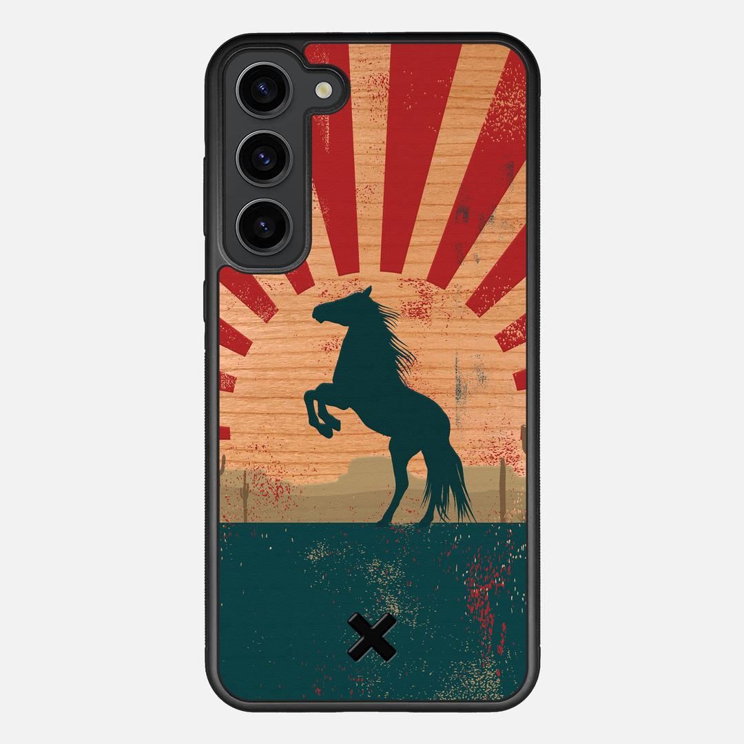 Mustang Case for the Samsung Galaxy S23 Plus featuring a UV Printed Cherry Wood backer with the Keyway X Mark#Phone Model_Galaxy S23 Plus