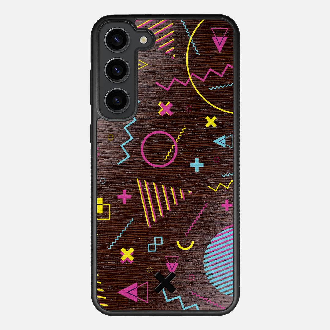 Neon Case for the Samsung Galaxy S23 Plus featuring a UV Printed Wenge Wood backer with the Keyway X Mark#Phone Model_Galaxy S23 Plus