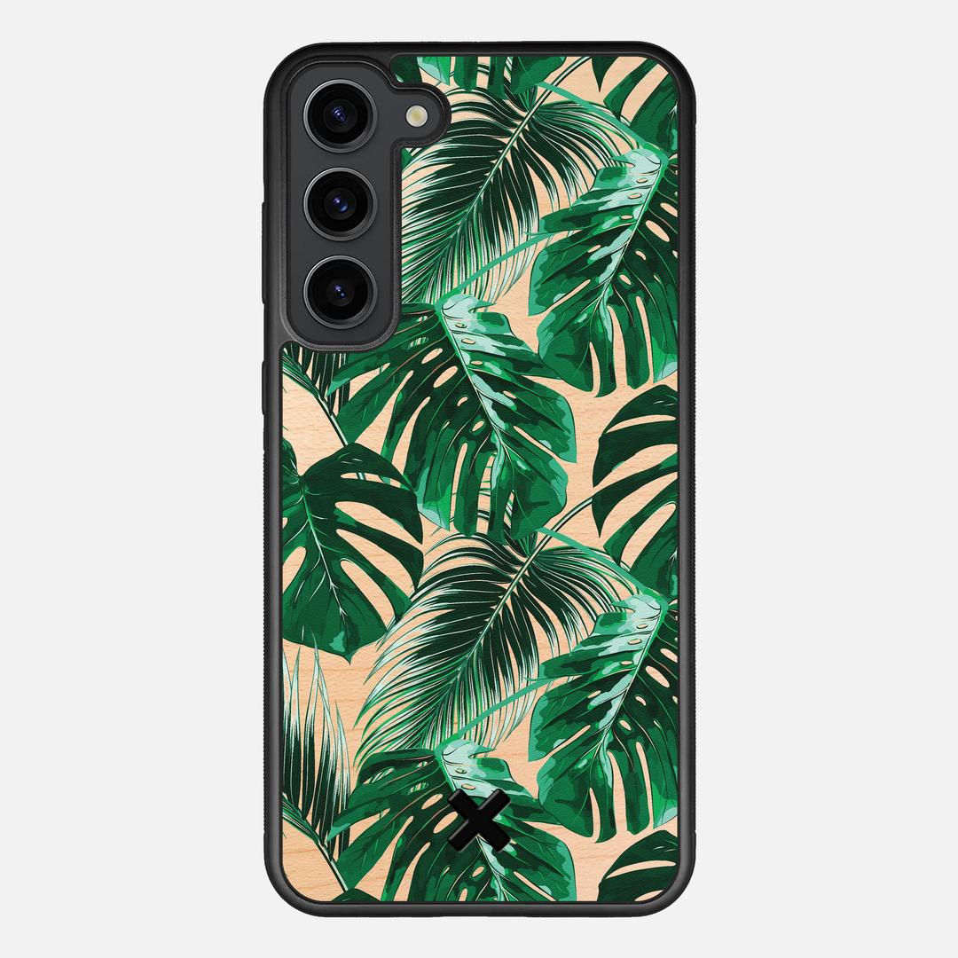 Palm Case for the Samsung Galaxy S23 Plus featuring a UV Printed Maple Wood backer with the Keyway X Mark#Phone Model_Galaxy S23 Plus