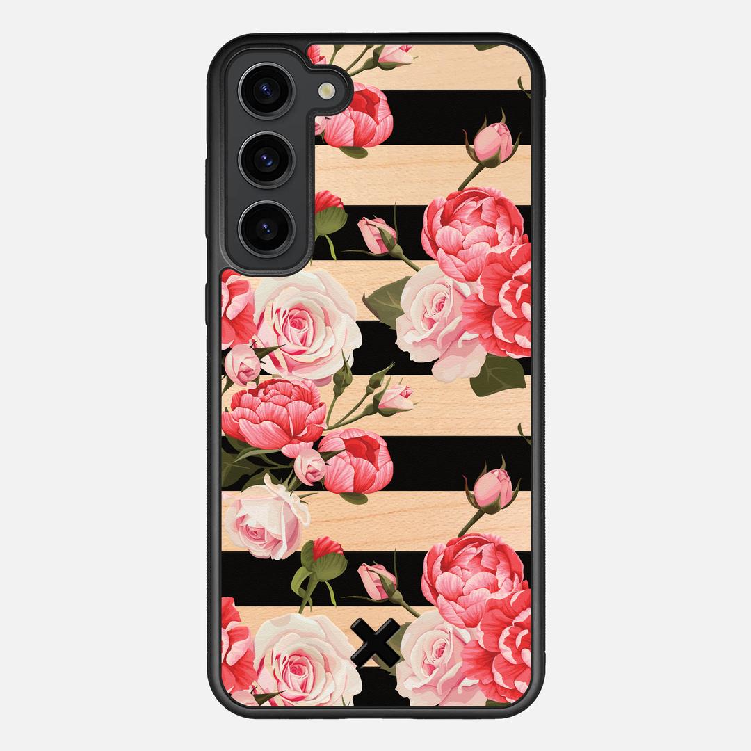 Peony Case for the Samsung Galaxy S23 Plus featuring a UV Printed Maple Wood backer with the Keyway X Mark#Phone Model_Galaxy S23 Plus