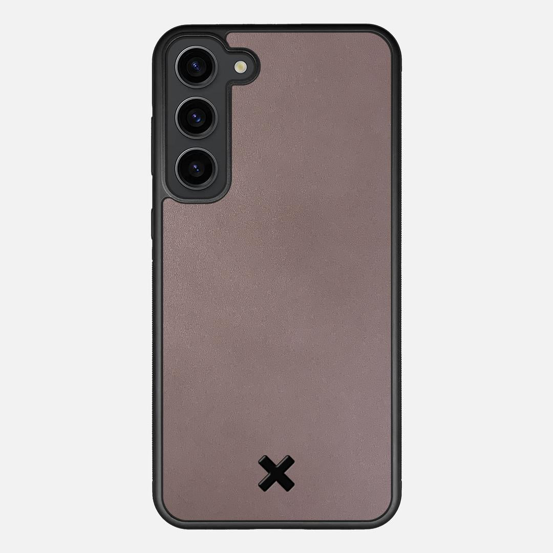 Slate Leather Case for the Samsung Galaxy S23 Plus featuring a Genuine Leather backer with the Keyway X Mark#Phone Model_Galaxy S23 Plus