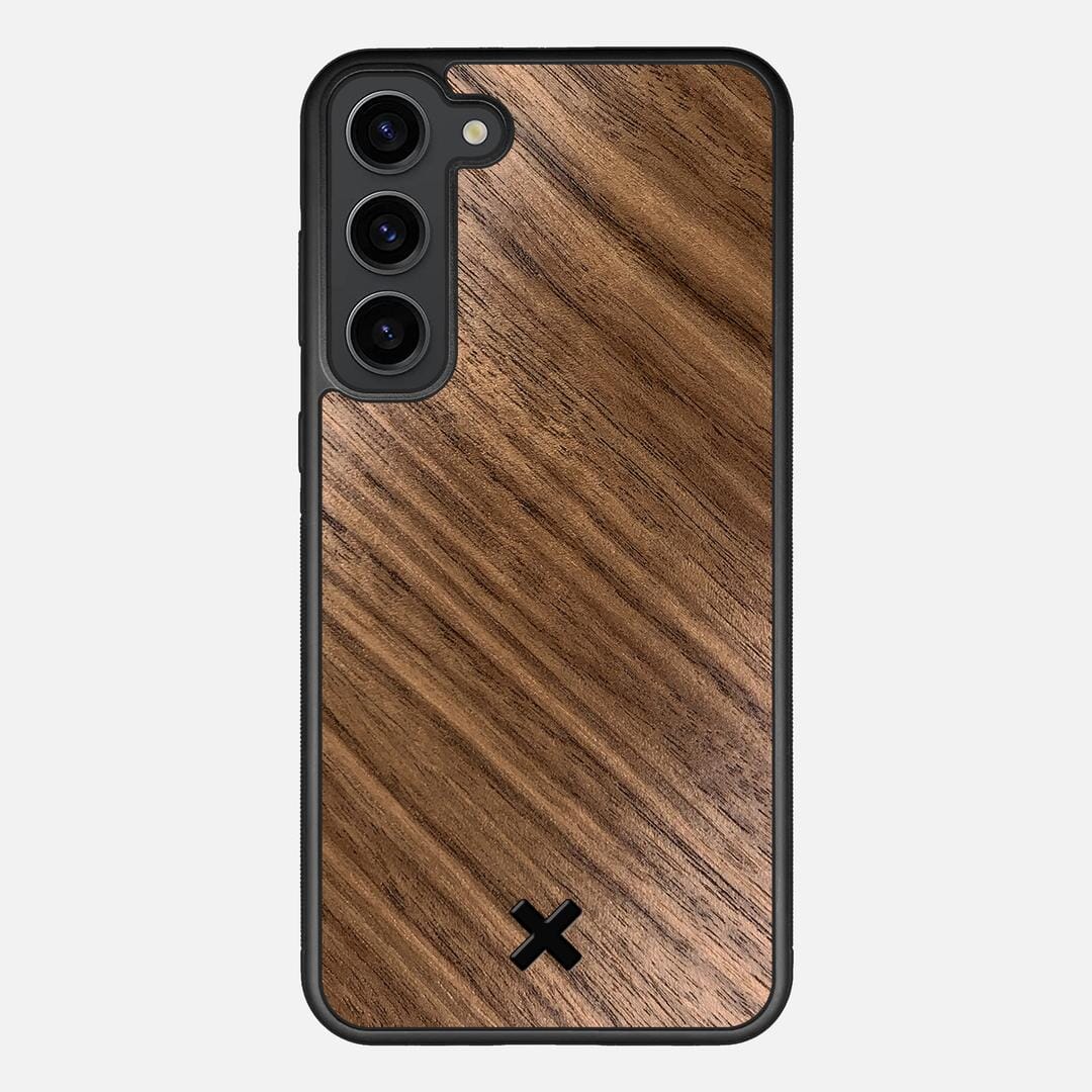 Walnut Pure Case for the Samsung Galaxy S23 Plus featuring a Walnut Wood backer with the Keyway X Mark#Phone Model_Galaxy S23 Plus
