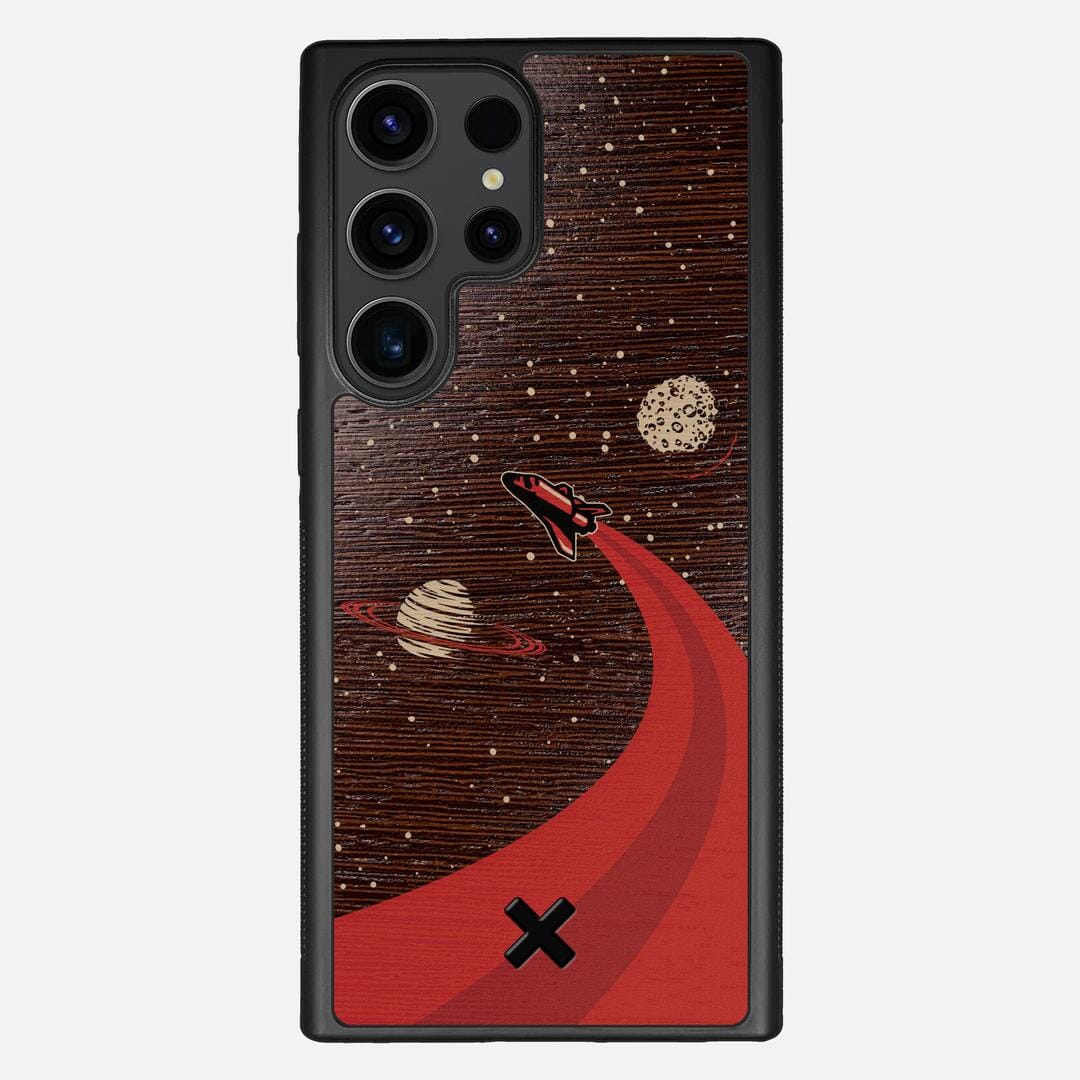 Booster Case for the Samsung Galaxy S23 Ultra featuring a UV Printed Wenge Wood backer with the Keyway X Mark#Phone Model_Galaxy S23 Ultra