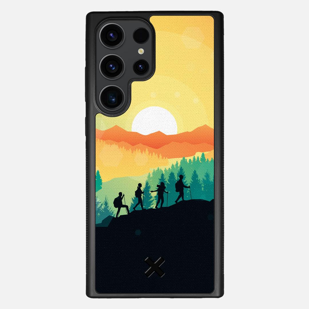 Expedition Case for the Samsung Galaxy S23 Ultra featuring a UV Printed Cotton Canvas backer with the Keyway X Mark#Phone Model_Galaxy S23 Ultra