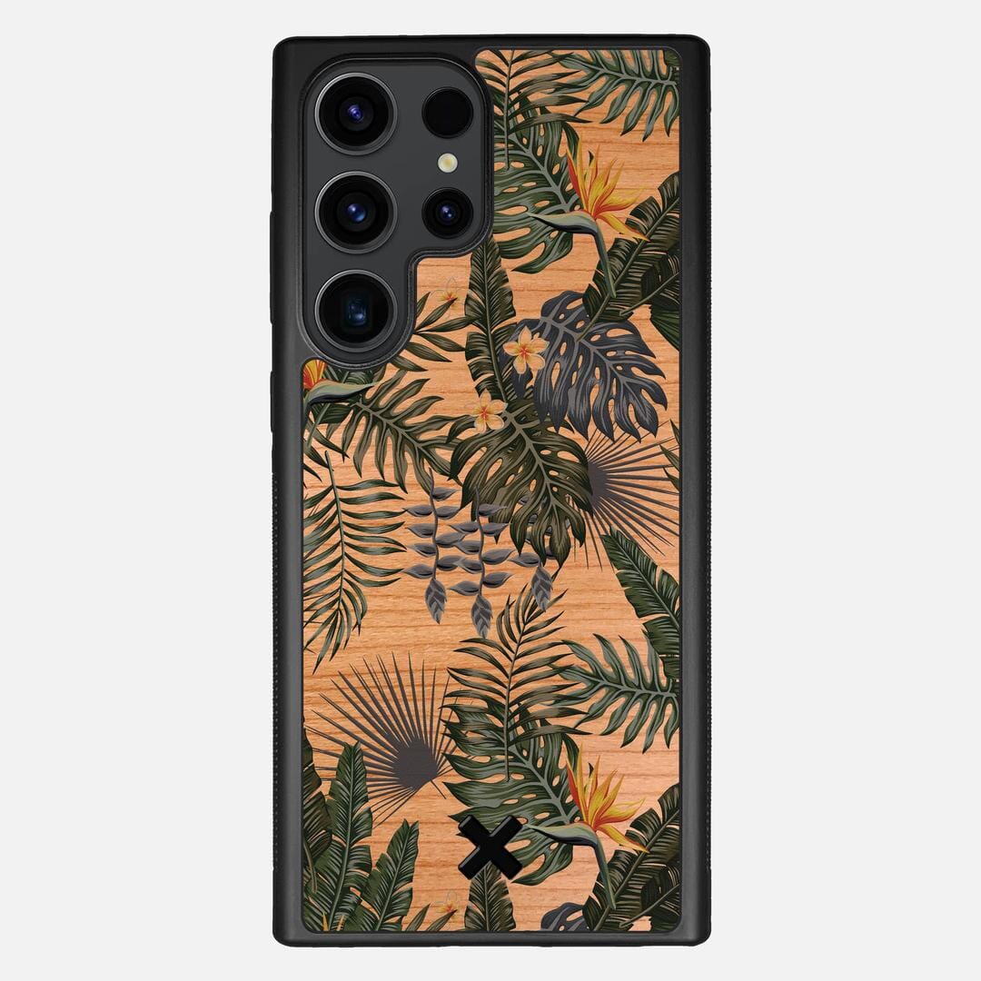 Flora Case for the Samsung Galaxy S23 Ultra featuring a UV Printed Cherry Wood backer with the Keyway X Mark#Phone Model_Galaxy S23 Ultra