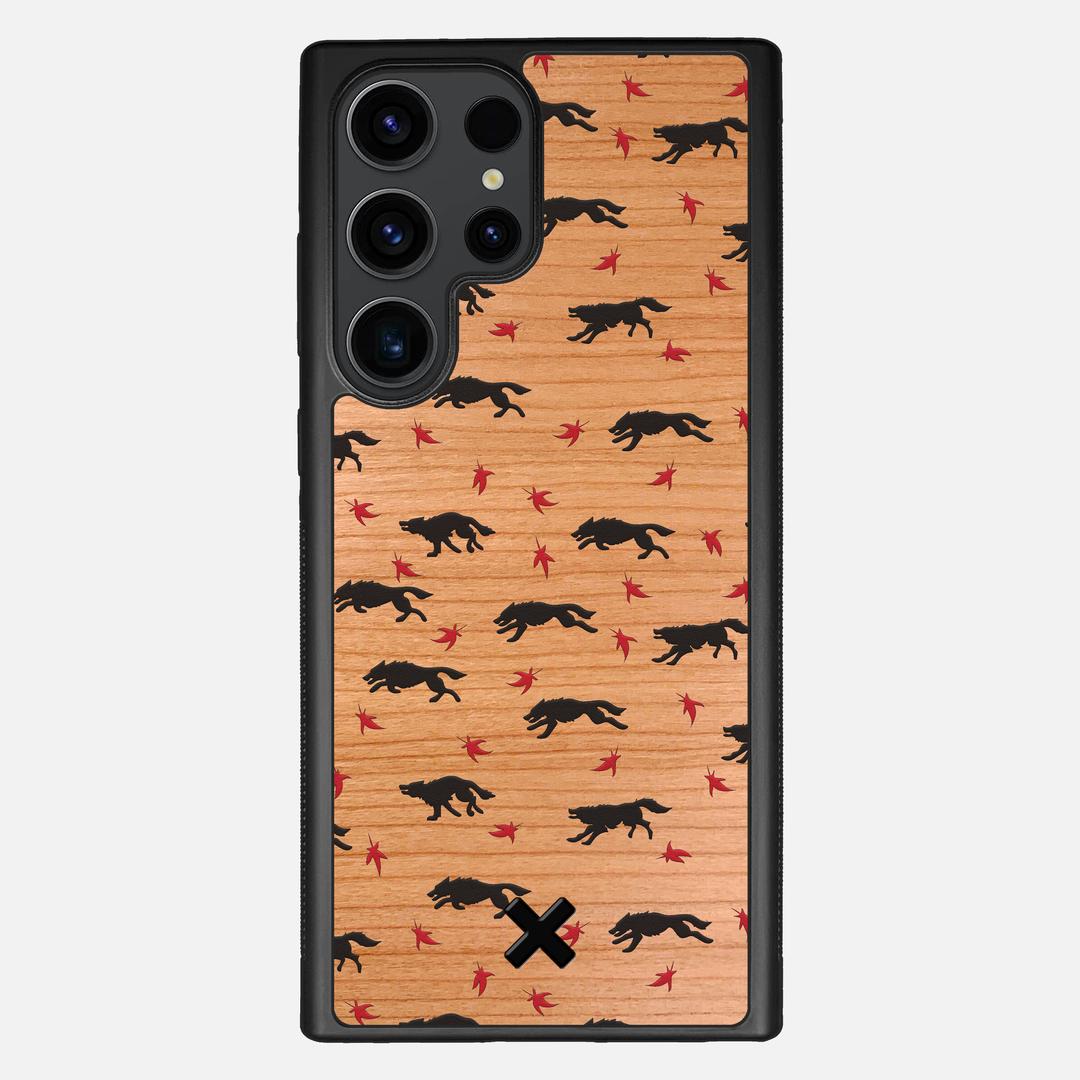 Lupine Case for the Samsung Galaxy S23 Ultra featuring a UV Printed Cherry Wood backer with the Keyway X Mark#Phone Model_Galaxy S23 Ultra