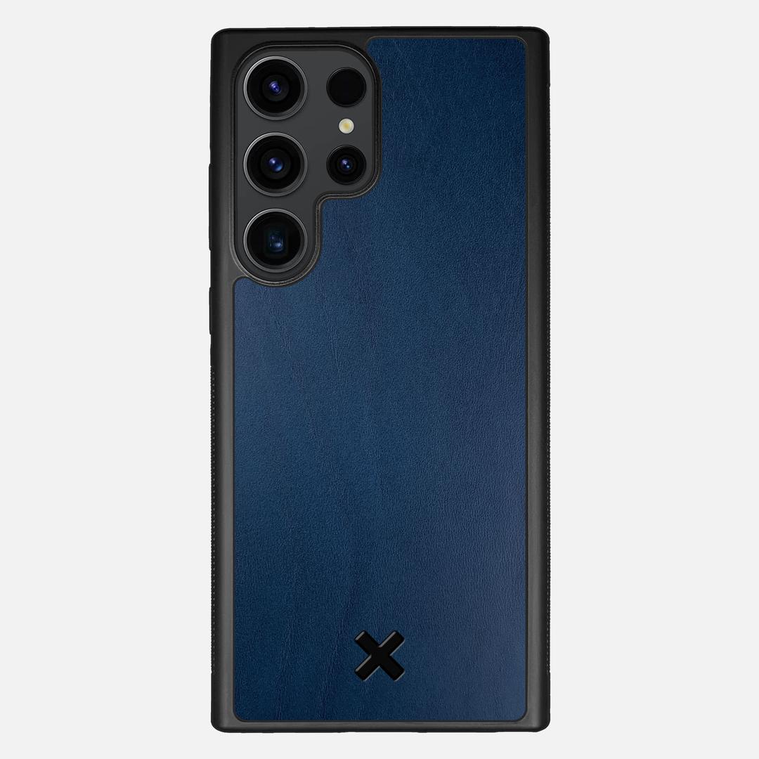 Midnight Leather Case for the Samsung Galaxy S23 Ultra featuring a Genuine Leather backer with the Keyway X Mark#Phone Model_Galaxy S23 Ultra