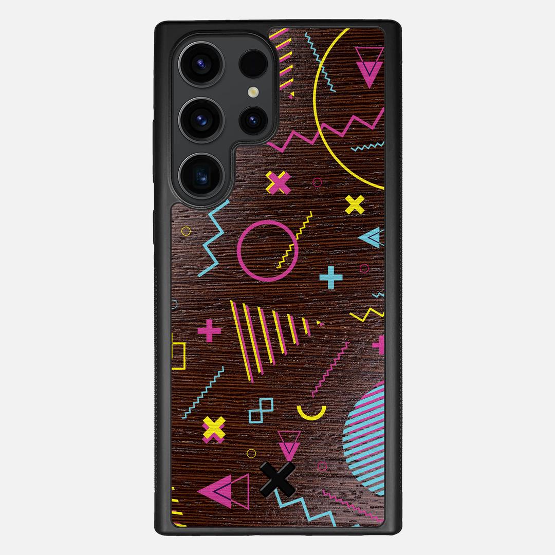 Neon Case for the Samsung Galaxy S23 Ultra featuring a UV Printed Wenge Wood backer with the Keyway X Mark#Phone Model_Galaxy S23 Ultra