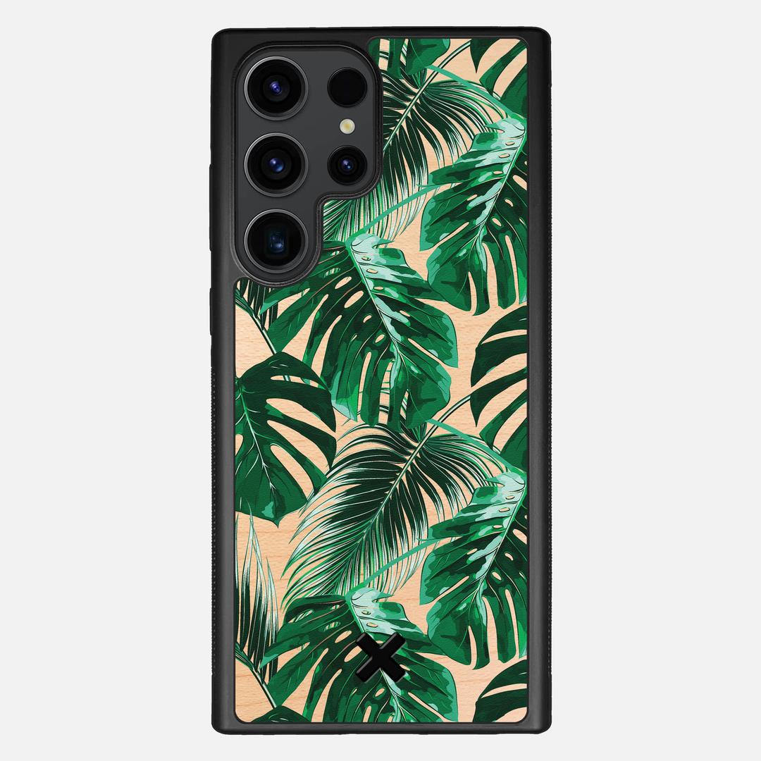 Palm Case for the Samsung Galaxy S23 Ultra featuring a UV Printed Maple Wood backer with the Keyway X Mark#Phone Model_Galaxy S23 Ultra