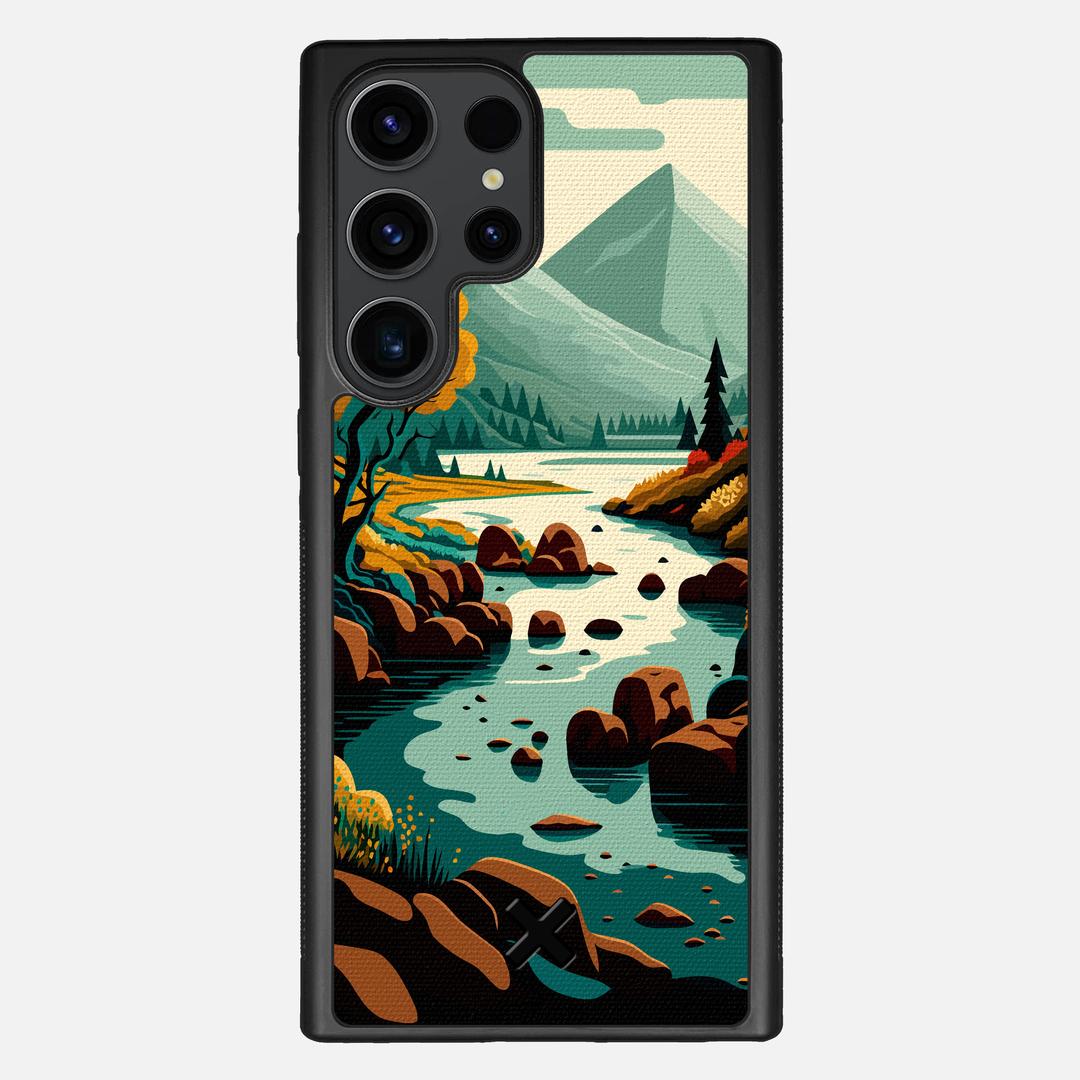 Sanctuary Case for the Samsung Galaxy S23 Ultra featuring a UV Printed Cotton Canvas backer with the Keyway X Mark#Phone Model_Galaxy S23 Ultra