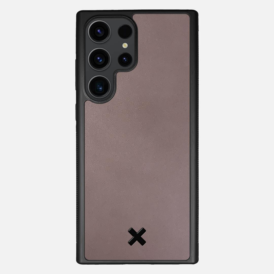 Slate Leather Case for the Samsung Galaxy S23 Ultra featuring a Genuine Leather backer with the Keyway X Mark#Phone Model_Galaxy S23 Ultra
