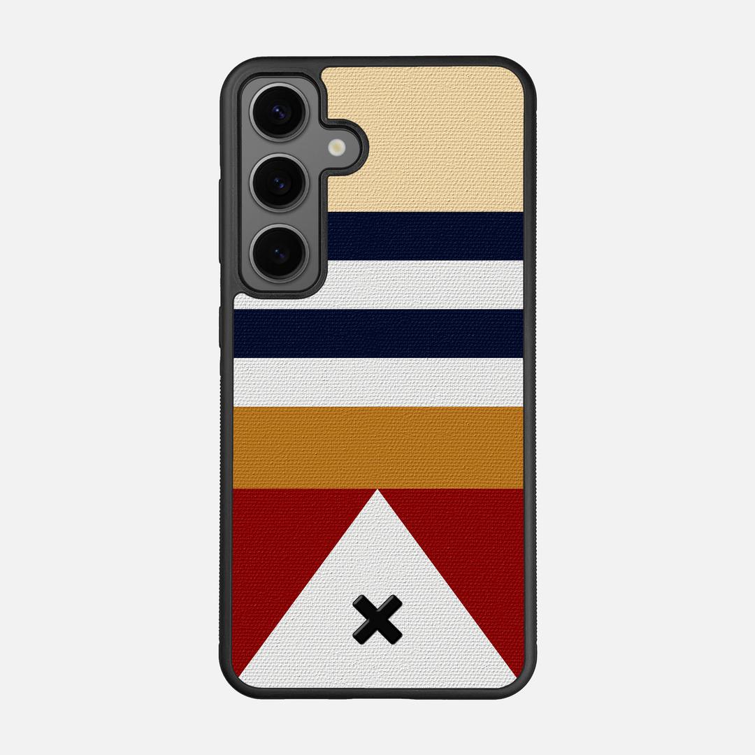 Lodge Case for the Samsung Galaxy S24 featuring a UV Printed Cotton Canvas backer with the Keyway X Mark#Phone Model_Galaxy S24