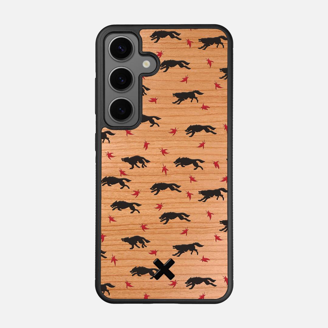 Lupine Case for the Samsung Galaxy S24 featuring a UV Printed Cherry Wood backer with the Keyway X Mark#Phone Model_Galaxy S24