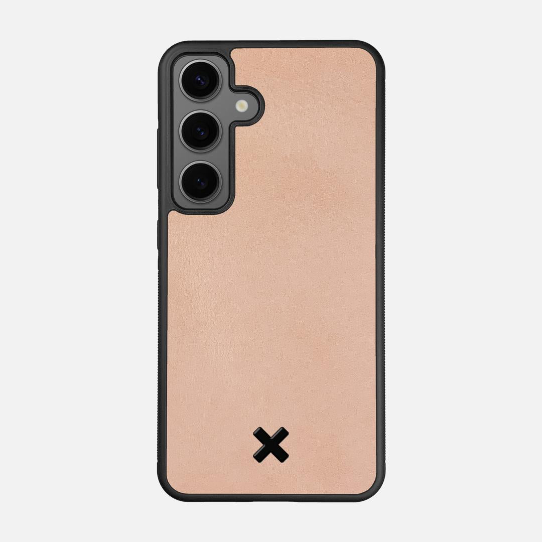 Natural Leather Case for the Samsung Galaxy S24 featuring a Genuine Leather backer with the Keyway X Mark#Phone Model_Galaxy S24