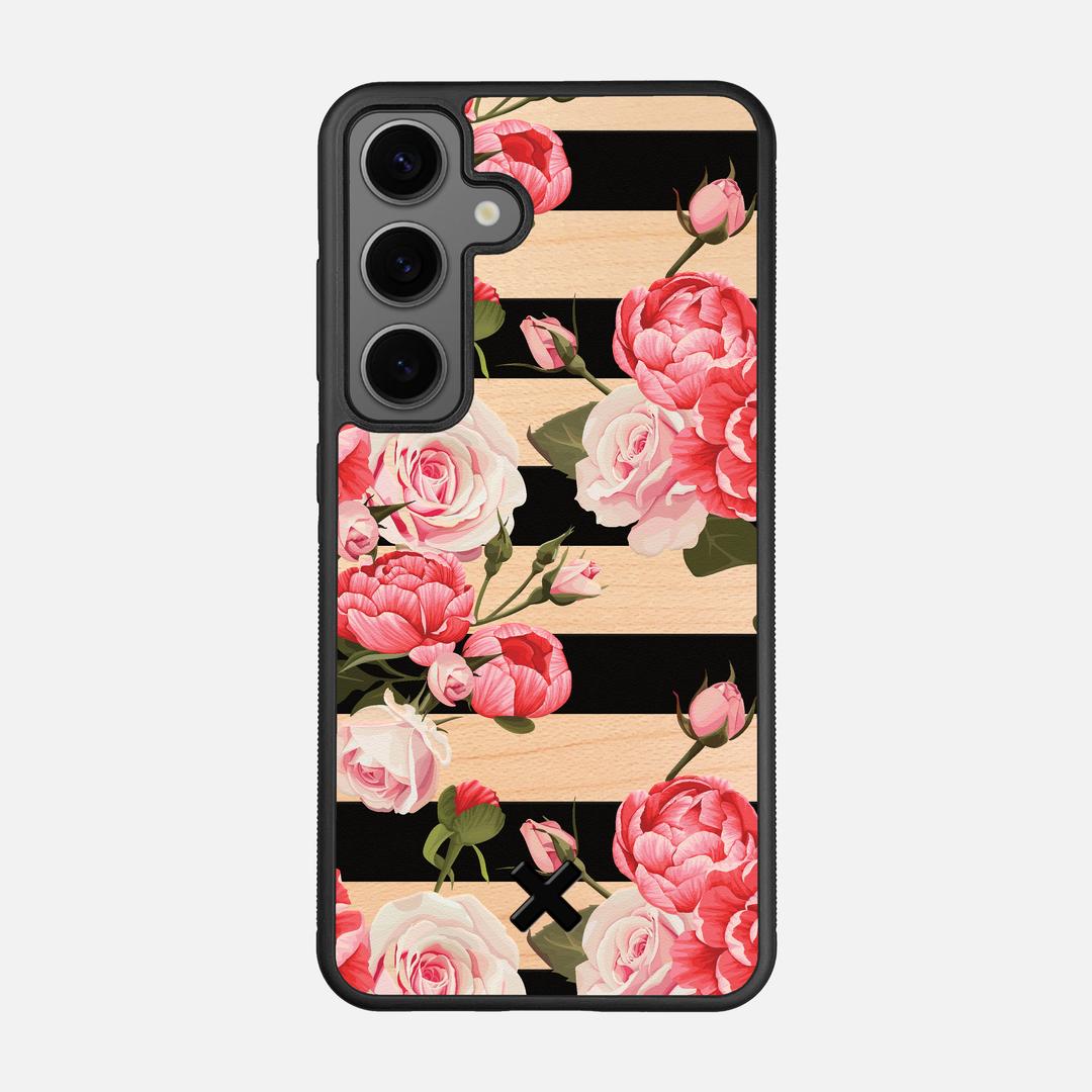 Peony Case for the Samsung Galaxy S24 featuring a UV Printed Maple Wood backer with the Keyway X Mark#Phone Model_Galaxy S24