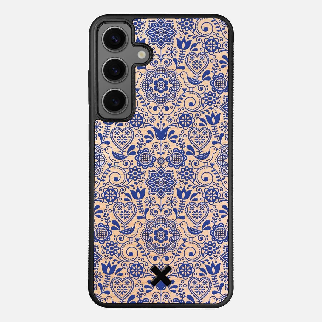 Bloom Case for the Samsung Galaxy S24 Plus featuring a UV Printed Maple Wood backer with the Keyway X Mark#Phone Model_Galaxy S24 Plus