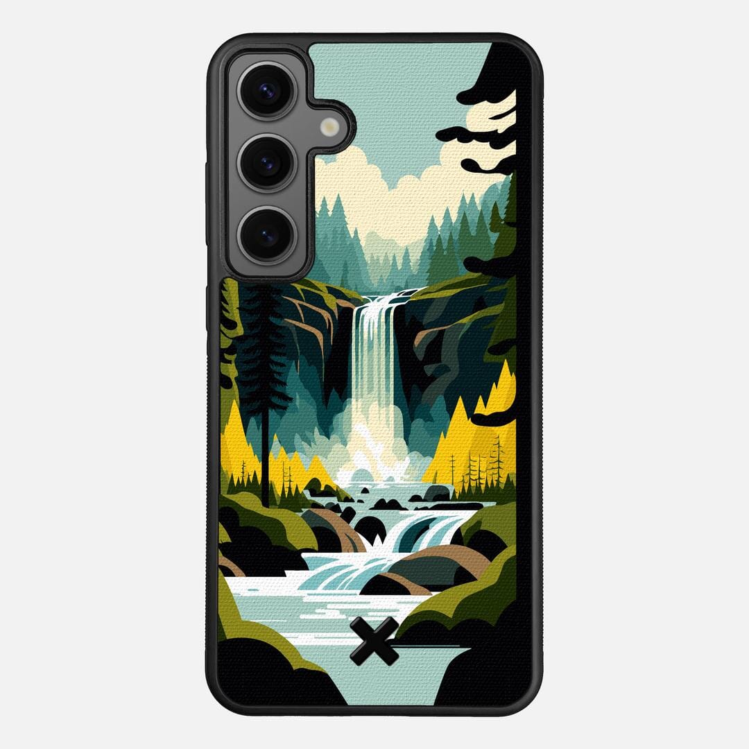 Cascade Case for the Samsung Galaxy S24 Plus featuring a UV Printed Cotton Canvas backer with the Keyway X Mark#Phone Model_Galaxy S24 Plus